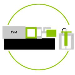 دستگاه تزریق افقی